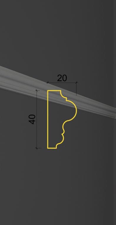 Гладкий молдинг MT-34 в Брянске
