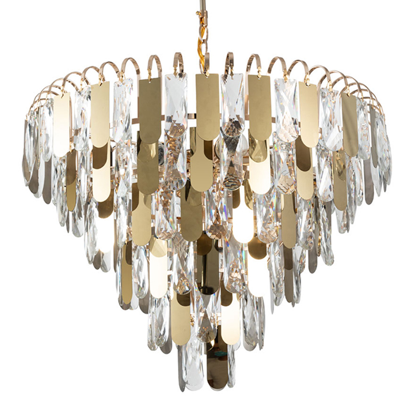 Люстра Beverly Chandelier 54 Золотой Прозрачный Люстра Beverly Chandelier 54 Золотой Прозрачный в Брянске | Loft Concept
