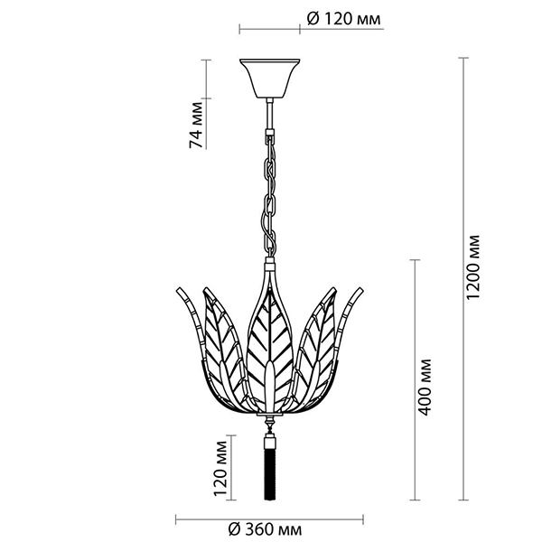 Люстра Glass Petals Chandelier 36 Люстра Glass Petals Chandelier 36 в Брянске