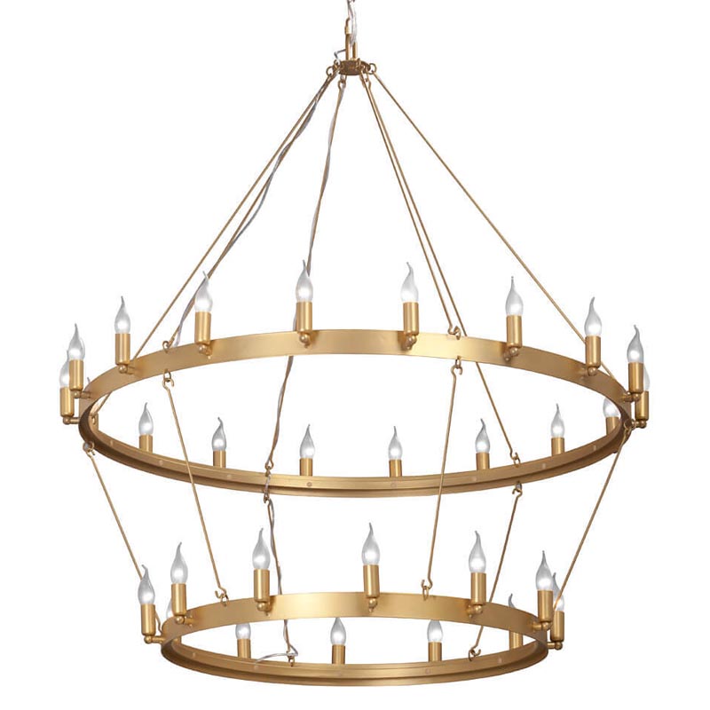 Люстра Camino Round Chandelier two tiers gold Золотой Люстра Camino Round Chandelier two tiers gold Золотой в Брянске | Loft Concept