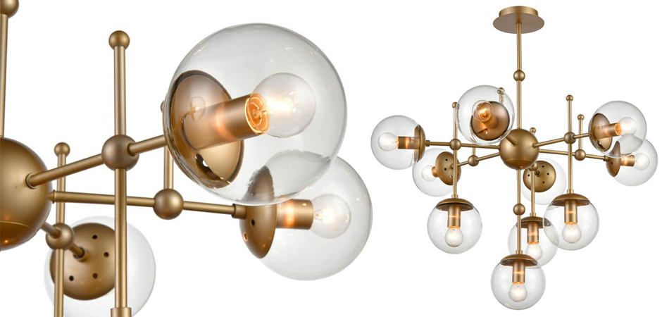 Люстра Gold Balls Chandelier 10 Люстра Gold Balls Chandelier 10 - Loft-Concept в Брянске