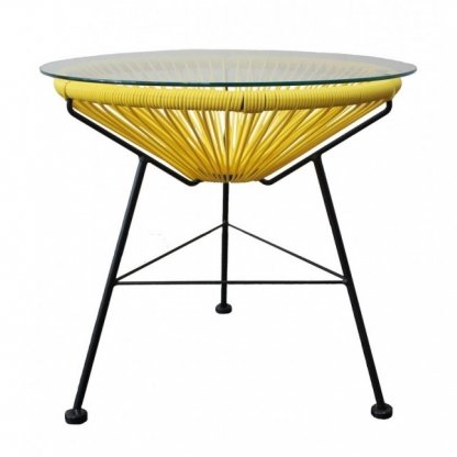 Приставной стол Acapulco side table Yellow Морская синь Желтый Оранжевый Зеленый Черный Белый в Брянске | Loft Concept 