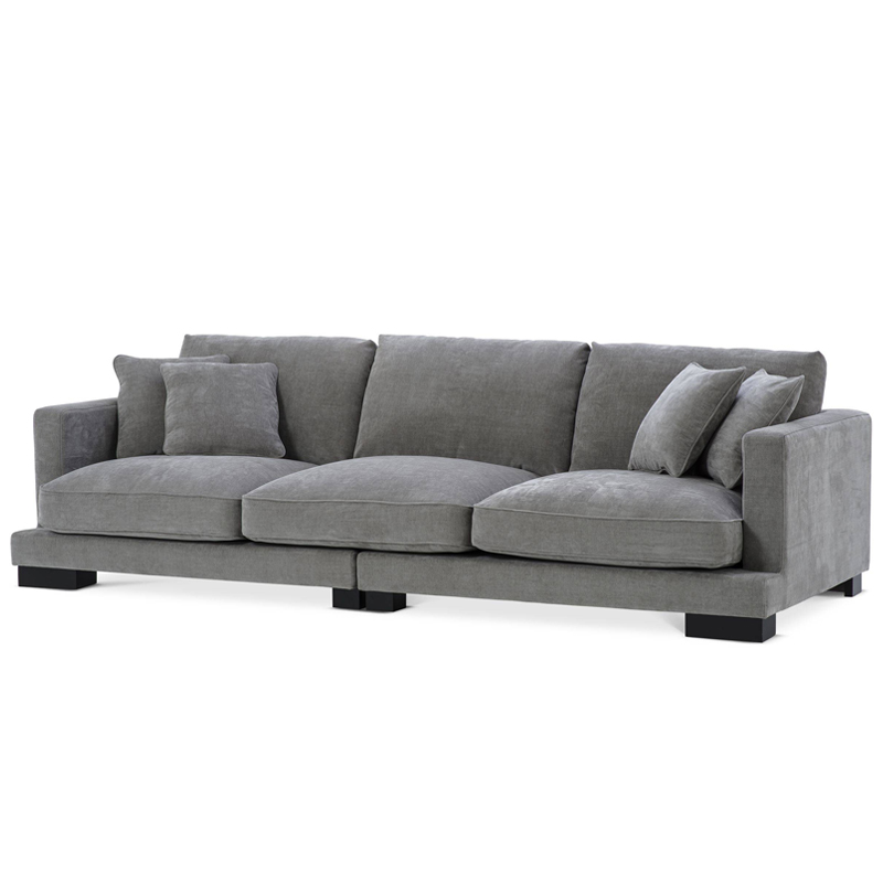 Диван Eichholtz Sofa Tuscany grey Серый Черный Диван Eichholtz Sofa Tuscany grey Серый Черный в Брянске | Loft Concept
