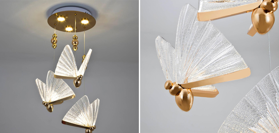 Тройной Подвесной Светильник Butterfly Тройной Подвесной Светильник Butterfly - Loft-Concept в Брянске
