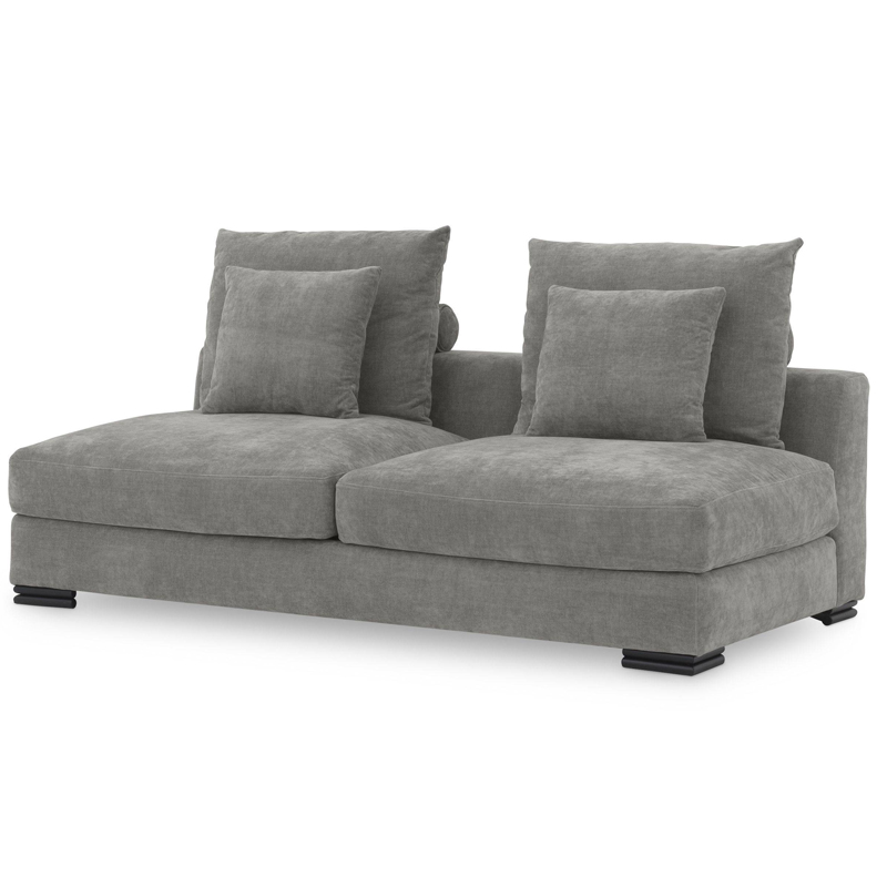 Диван Eichholtz Sofa Clifford 2-Seater grey Серый Черный Диван Eichholtz Sofa Clifford 2-Seater grey Серый Черный в Брянске | Loft Concept