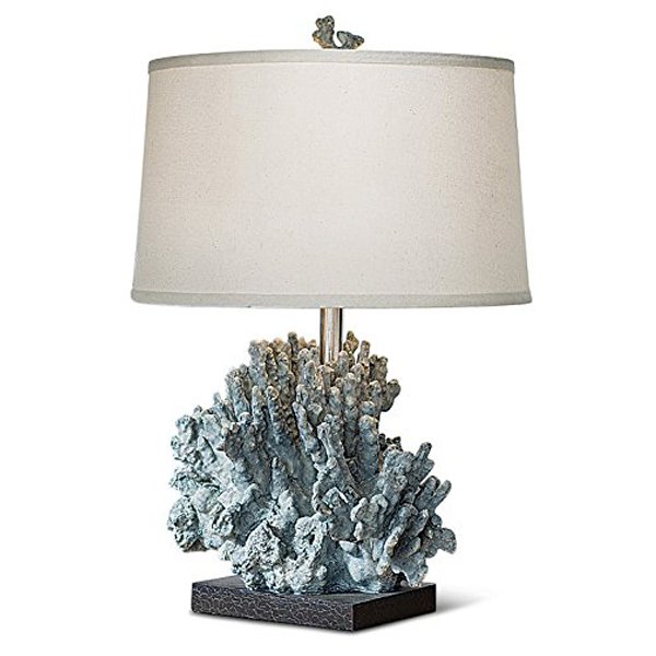 Настольная лампа Blue-Grey Coral Голубой пастельный Настольная лампа Blue-Grey Coral Голубой пастельный в Брянске | Loft Concept