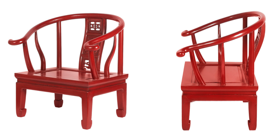Кресло для медитации Chinese Armchair Red Кресло для медитации Chinese Armchair Red - Loft-Concept в Брянске