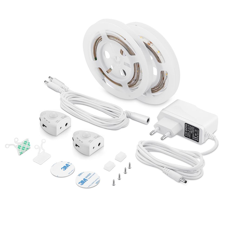 Комплект светодиодной ленты 2,4W/m 30LED/m 2835SMD теплый белый 2х1,2M Белый Комплект светодиодной ленты 2,4W/m 30LED/m 2835SMD теплый белый 2х1,2M Белый в Брянске | Loft Concept