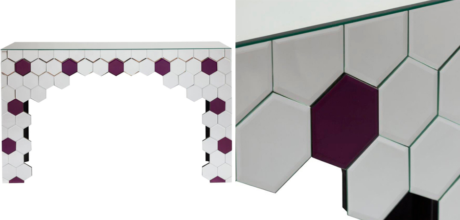 Консоль Mirrored Honeycomb Консоль Mirrored Honeycomb - Loft-Concept в Брянске