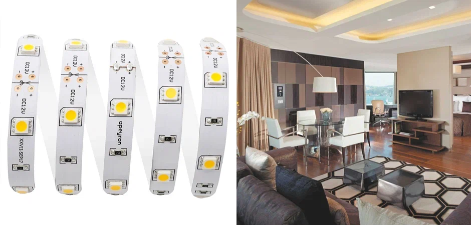 Светодиодная лента 7,2W/m 30LED/m 5050SMD теплый белый 5M Светодиодная лента 7,2W/m 30LED/m 5050SMD теплый белый 5M - Loft-Concept в Брянске