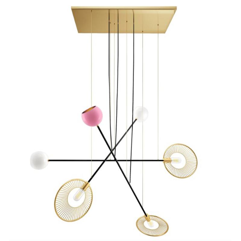 Дизайнерская Люстра Melrose Suspension Lamp Brass Aluminum Lacquered Мульти Дизайнерская Люстра Melrose Suspension Lamp Brass Aluminum Lacquered Мульти в Брянске | Loft Concept
