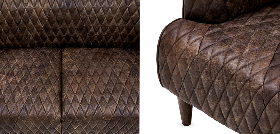 Диван Rhombuses Upholstery Triple Sofa Диван Rhombuses Upholstery Triple Sofa - Loft-Concept в Брянске