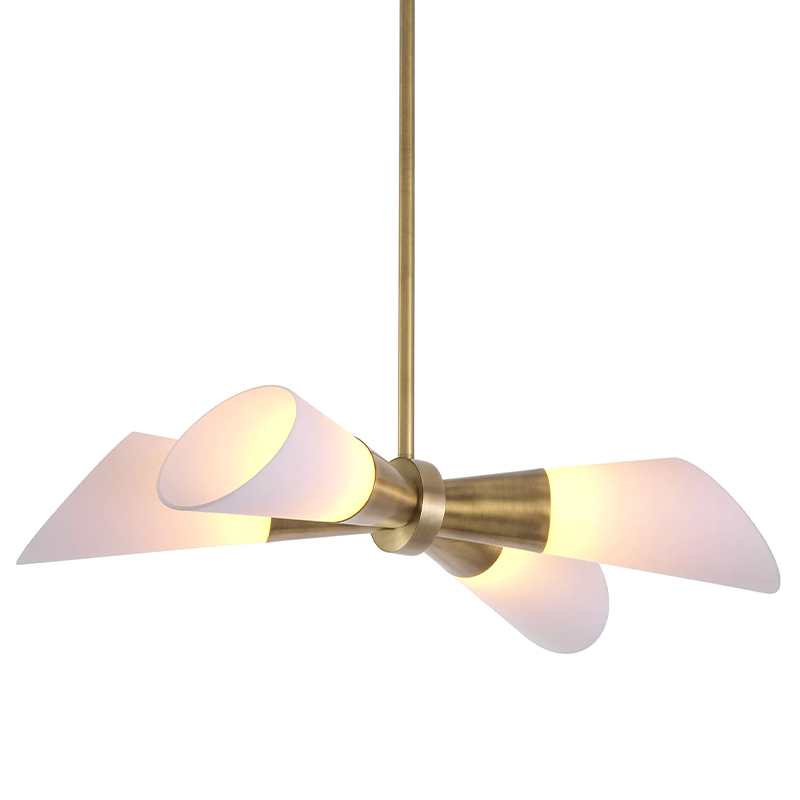 Люстра Eichholtz Ceiling Lamp Papillon Латунь Белый Люстра Eichholtz Ceiling Lamp Papillon Латунь Белый в Брянске | Loft Concept