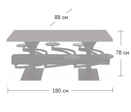 Обеденный стол Perrin Communal Table Loft Обеденный стол Perrin Communal Table Loft в Брянске