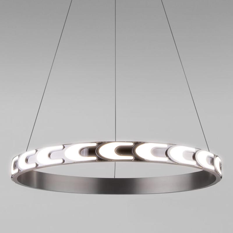 Люстра Maoris Ring Horizontal Chandelier D60 Никель Сатин Люстра Maoris Ring Horizontal Chandelier D60 Никель Сатин в Брянске | Loft Concept