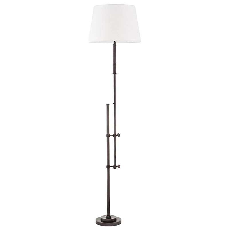 Торшер Eichholtz Floor Lamp Gordini Bronze Белый Темная бронза Торшер Eichholtz Floor Lamp Gordini Bronze Белый Темная бронза в Брянске | Loft Concept