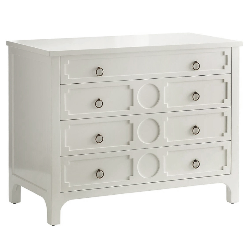 Комод с 4-мя ящиками Lawrence chest of drawers White Белый Белый Комод с 4-мя ящиками Lawrence chest of drawers White Белый Белый в Брянске | Loft Concept