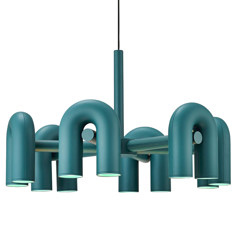 Люстра Cirkus AGO Lighting turquoise 4-6 Бирюзовый в Брянске | Loft Concept 