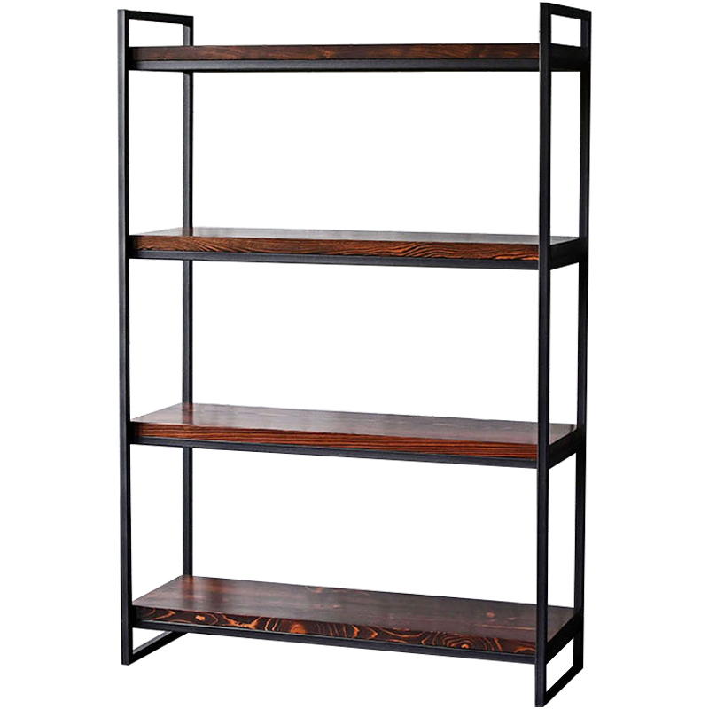 Стеллаж Alton Industrial Metal Rust Rack Черный Коричневый Стеллаж Alton Industrial Metal Rust Rack Черный Коричневый в Брянске | Loft Concept