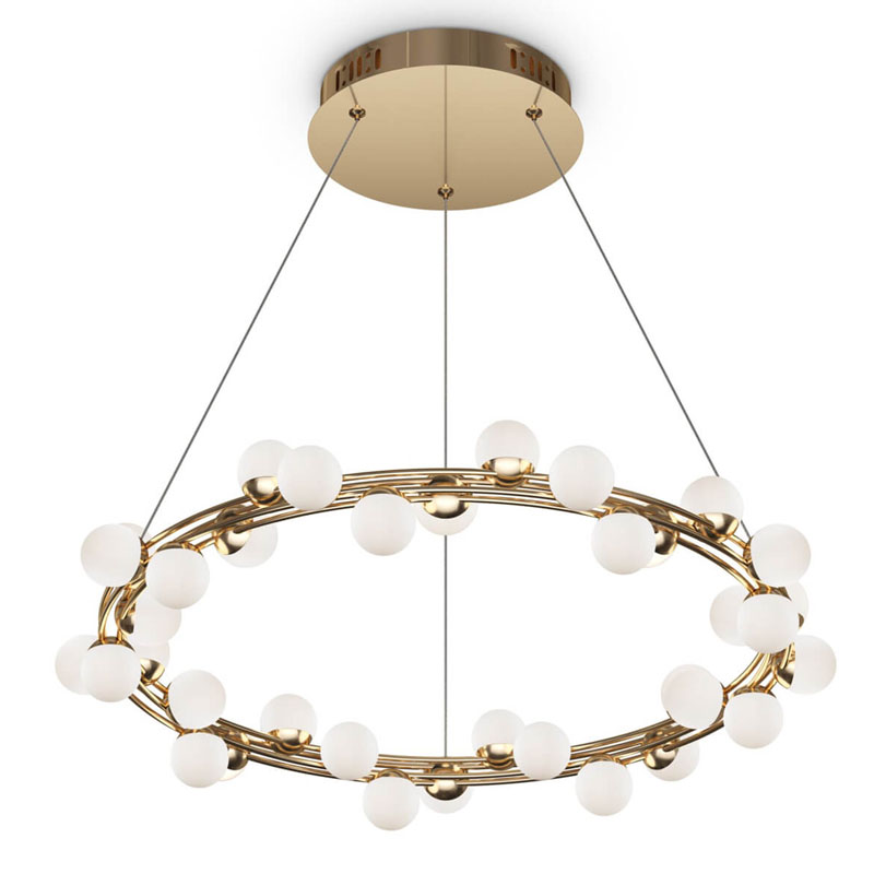 Люстра Berries Chandelier 60 Золотой Белый Люстра Berries Chandelier 60 Золотой Белый в Брянске | Loft Concept