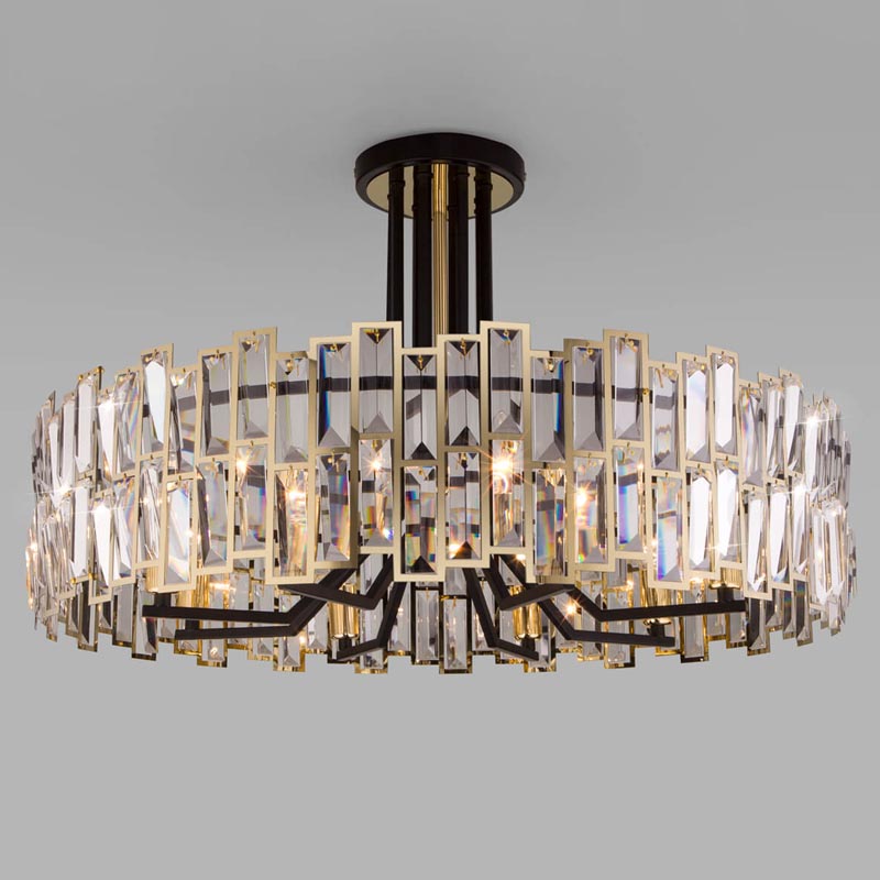 Потолочная люстра Darkness Chandelier gold 71 Черный Прозрачный (Transparent) Золотой Потолочная люстра Darkness Chandelier gold 71 Черный Прозрачный (Transparent) Золотой в Брянске | Loft Concept
