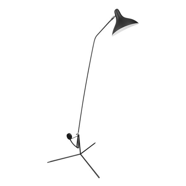 Торшер Lampara Tripod Floor Lamp Черный Хром Белый Торшер Lampara Tripod Floor Lamp Черный Хром Белый в Брянске | Loft Concept