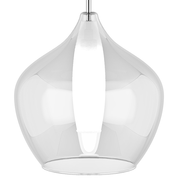 Подвесной светильник Candiano Transparent One II Прозрачный Хром Подвесной светильник Candiano Transparent One II Прозрачный Хром в Брянске | Loft Concept