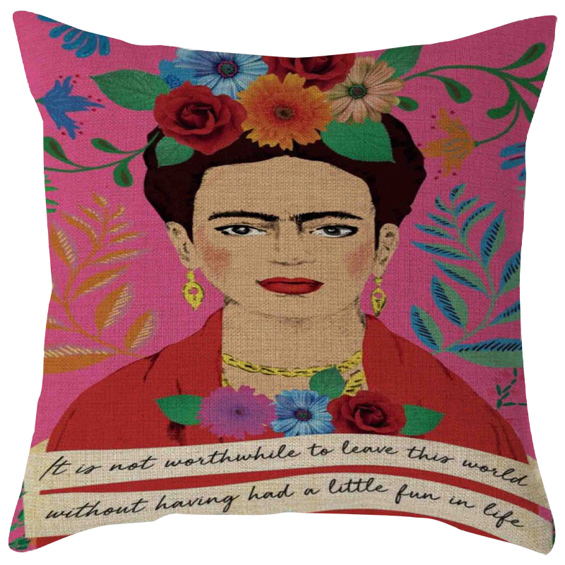 Декоративная подушка Frida Kahlo 16 Розовый Мульти Декоративная подушка Frida Kahlo 16 Розовый Мульти в Брянске | Loft Concept