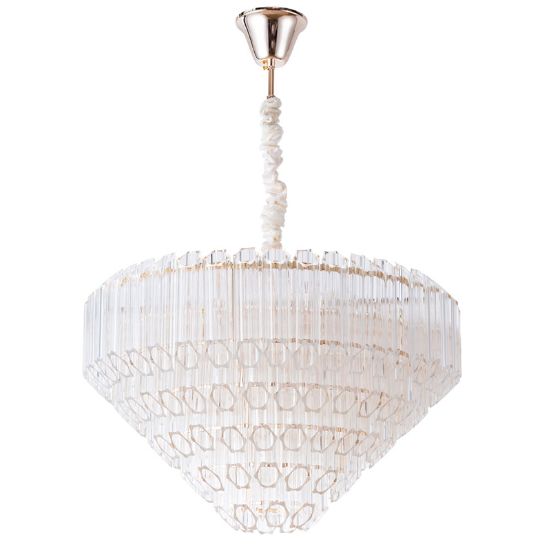 Люстра Hexagon Tube Light Crystal Chandelier Прозрачный Люстра Hexagon Tube Light Crystal Chandelier Прозрачный в Брянске | Loft Concept