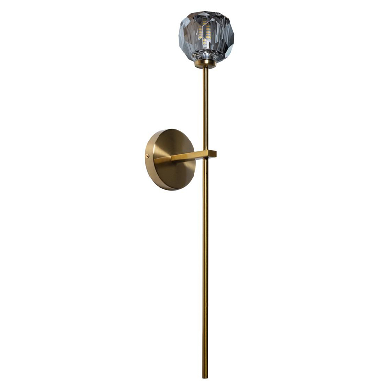 Бра RH Boule de Cristal Long Sconce smoky Латунь Дымчатый (Smoke) в Брянске | Loft Concept 