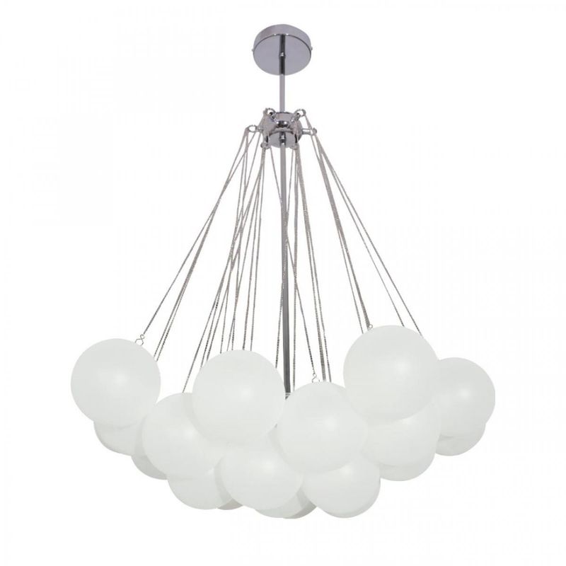 Люстра Белые Шары Apparatus Studio CLOUD Silver диаметр 60 см Серебряный Белый в Брянске | Loft Concept 