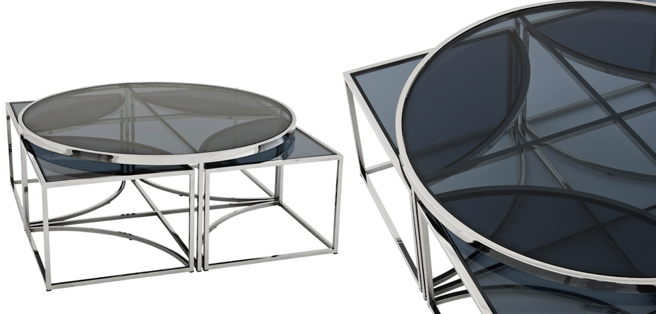 Кофейный стол Eichholtz Coffee Table Padova Stainless steel Кофейный стол Eichholtz Coffee Table Padova Stainless steel - Loft-Concept в Брянске