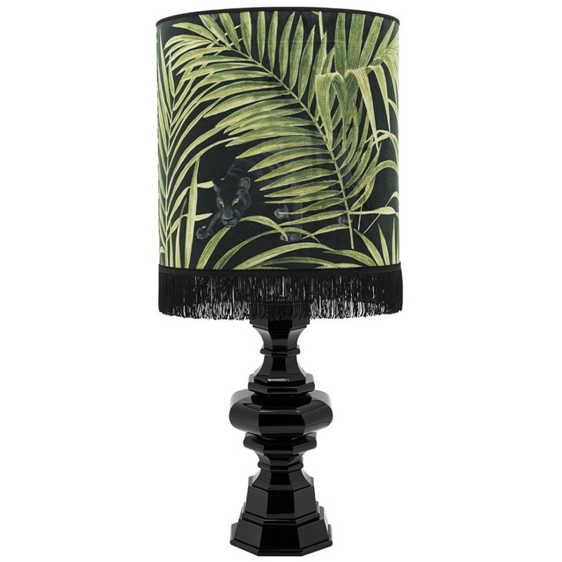 Настольная лампа Table Lamp Empire Velvet Black Green Зеленый Черный в Брянске | Loft Concept 