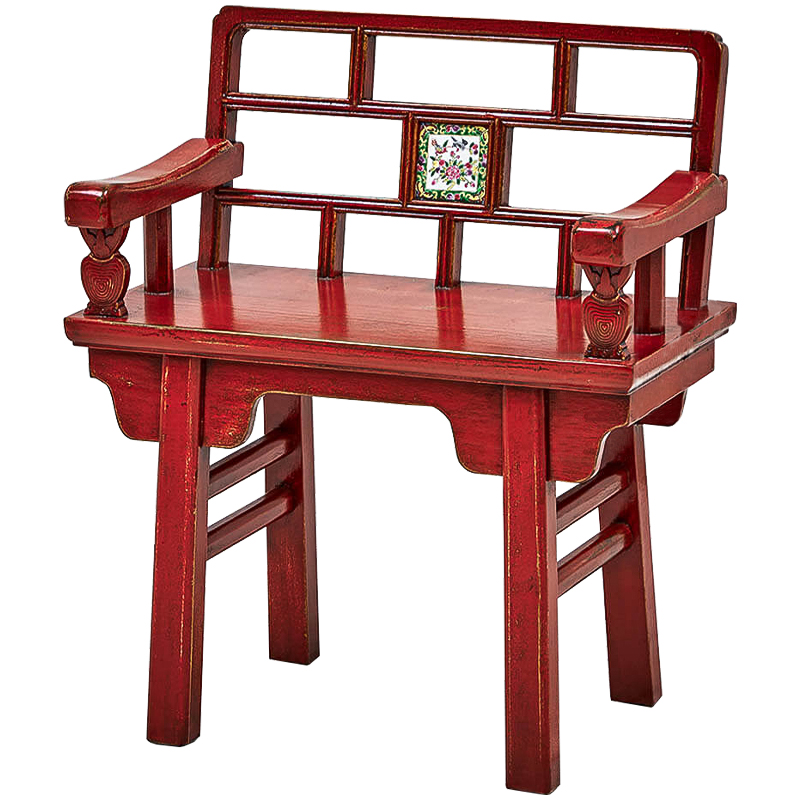 Стул Chinoiserie Red Stool Красный Стул Chinoiserie Red Stool Красный в Брянске | Loft Concept