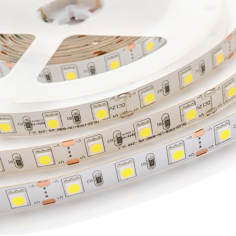 Комплект светодиодной ленты 14,4W/m 60LED/m 5050SMD холодный белый 1M Белый в Брянске | Loft Concept 