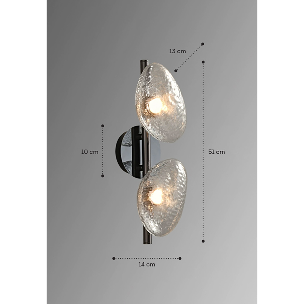 Бра LINDIS FROST LONG WALL 2 лампы Прозрачное стекло в Брянске