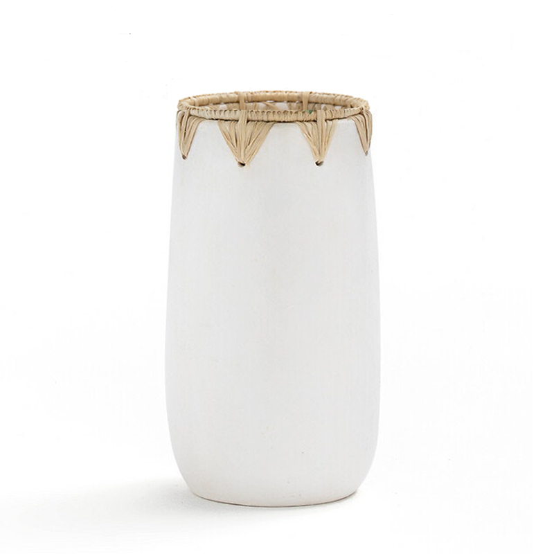 Ваза Ceramic Vase white D13 Белый Ваза Ceramic Vase white D13 Белый в Брянске | Loft Concept