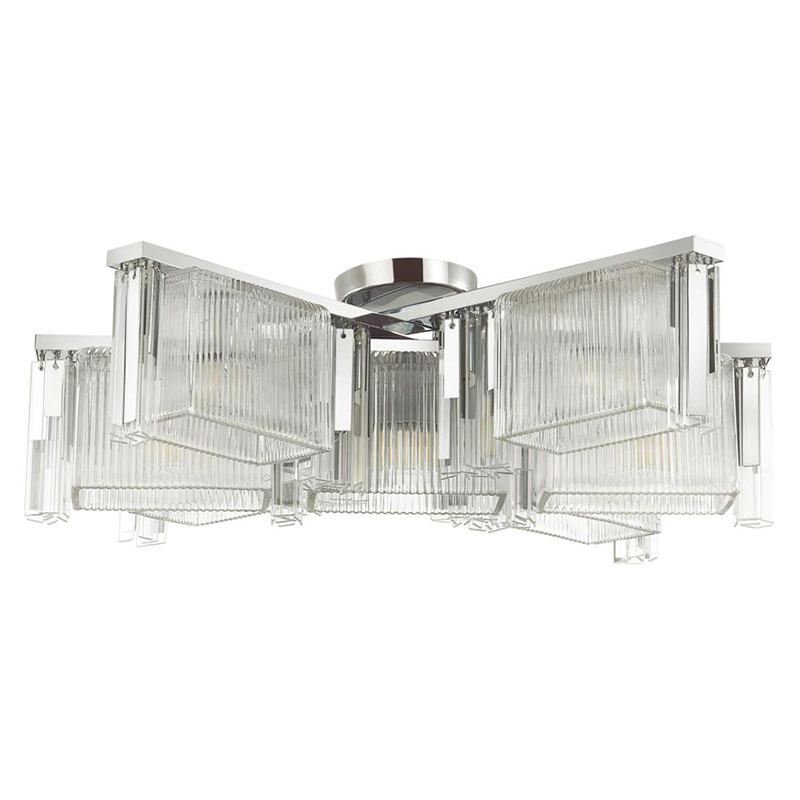 Люстра Madelen Chrome Chandelier 7 Хром Прозрачный (Transparent) Люстра Madelen Chrome Chandelier 7 Хром Прозрачный (Transparent) в Брянске | Loft Concept
