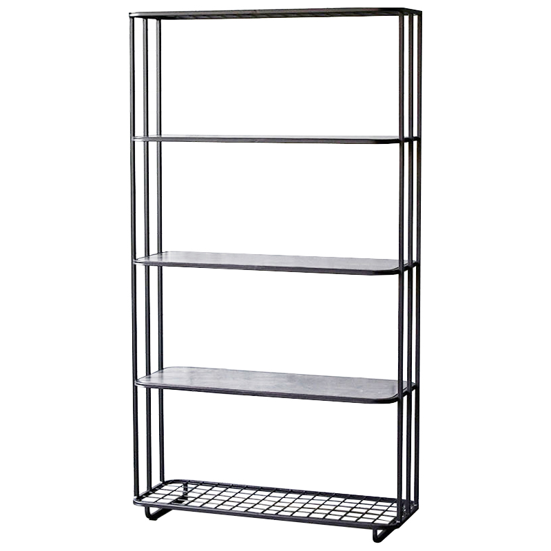 Стеллаж Wynn Industrial Metal Rust Rack Черный Дерево Серый Стеллаж Wynn Industrial Metal Rust Rack Черный Дерево Серый в Брянске | Loft Concept