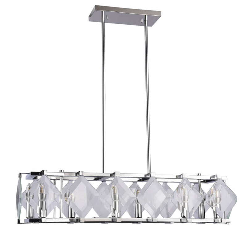 Люстра Glass Rhombus Lighting Хром в Брянске | Loft Concept 