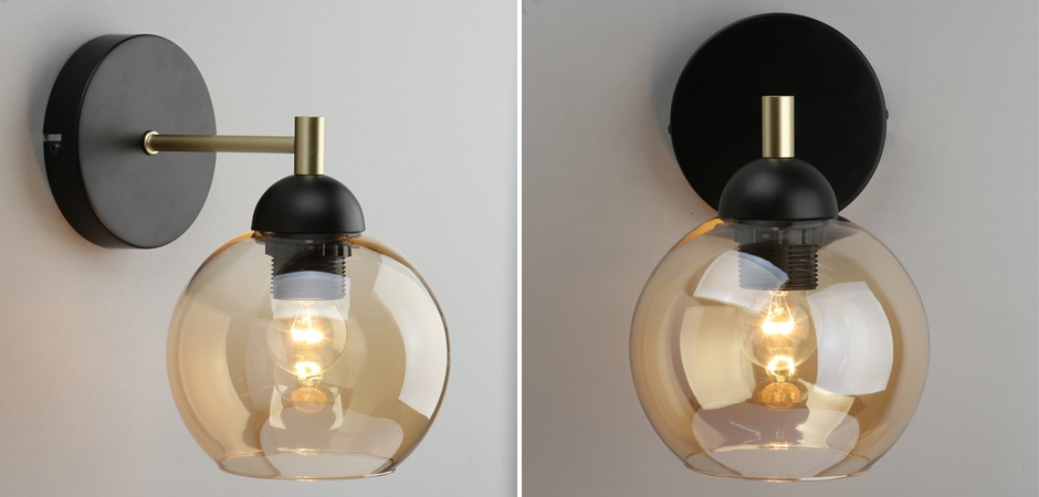 Бра c дымчатым стеклом Smoky Sphere Бра c дымчатым стеклом Smoky Sphere - Loft-Concept в Брянске