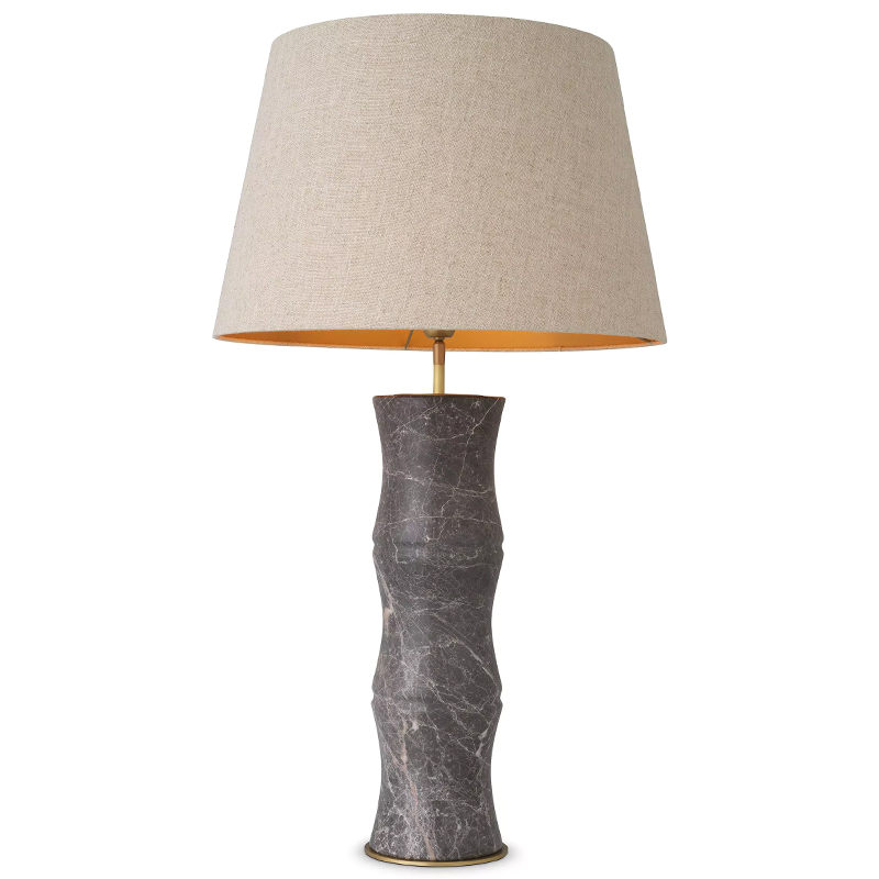 Настольная лампа Eichholtz Table Lamp Bonny Grey Бежево-серый Серый Латунь Настольная лампа Eichholtz Table Lamp Bonny Grey Бежево-серый Серый Латунь в Брянске | Loft Concept