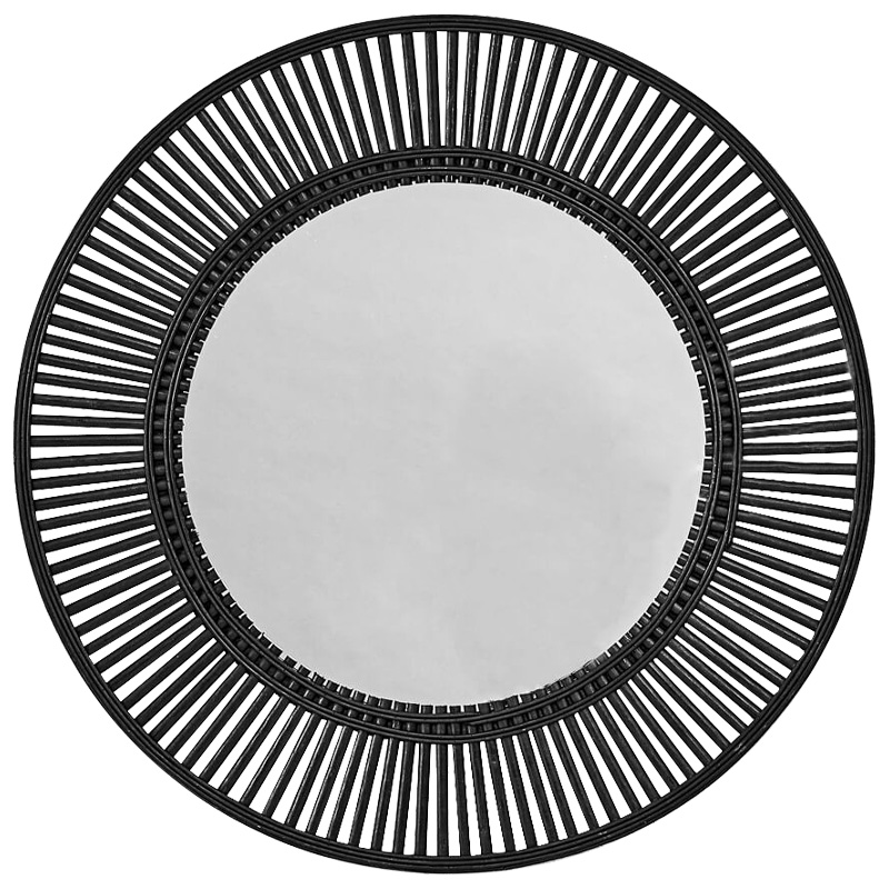 Зеркало Mario Round Mirror Черный Зеркало Mario Round Mirror Черный в Брянске | Loft Concept
