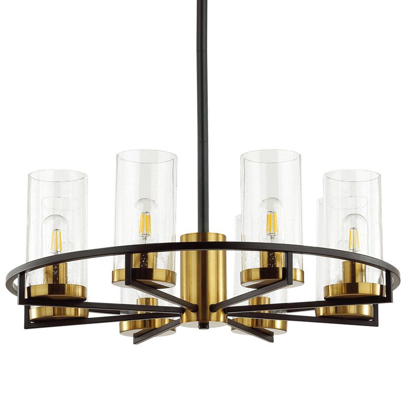 Люстра Goran chandelier 67 Черный Глянцевое золото Прозрачный Люстра Goran chandelier 67 Черный Глянцевое золото Прозрачный в Брянске | Loft Concept