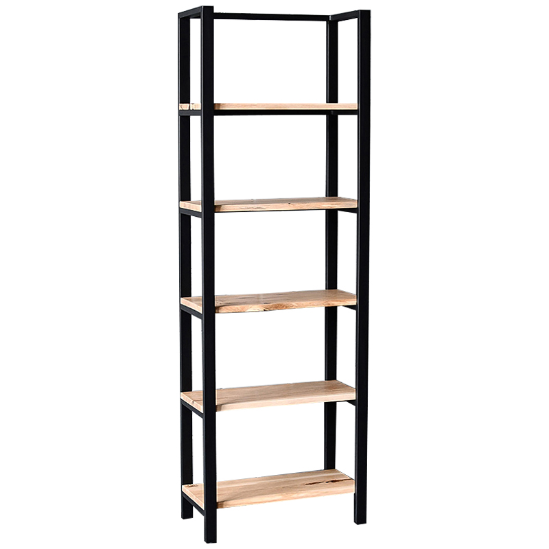 Стеллаж Holt Industrial Metal Rust Rack Древесина Черный Стеллаж Holt Industrial Metal Rust Rack Древесина Черный в Брянске | Loft Concept