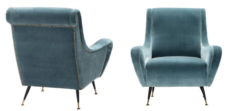Кресло для гостиной Giardino Chair turquoise бирюзовый вельвет Кресло для гостиной Giardino Chair turquoise бирюзовый вельвет - Loft-Concept в Брянске