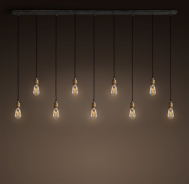 Подвесной светильник Loft Industrial Mono 9 Черный Подвесной светильник Loft Industrial Mono 9 Черный в Брянске | Loft Concept