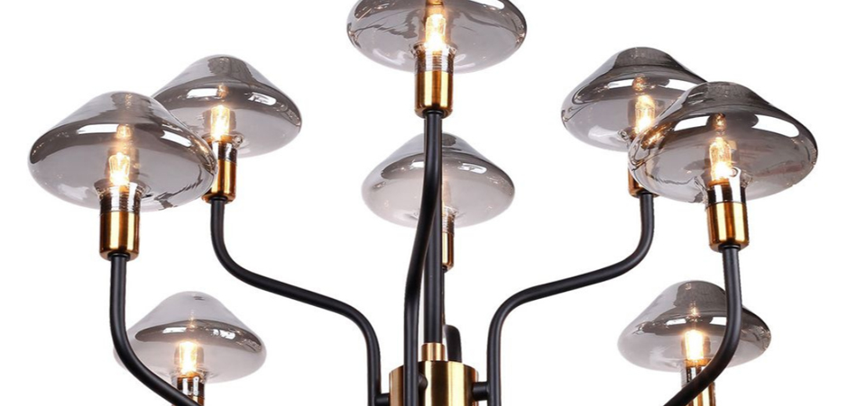 Люстра Gray Glass Mushrooms Люстра Gray Glass Mushrooms - Loft-Concept в Брянске