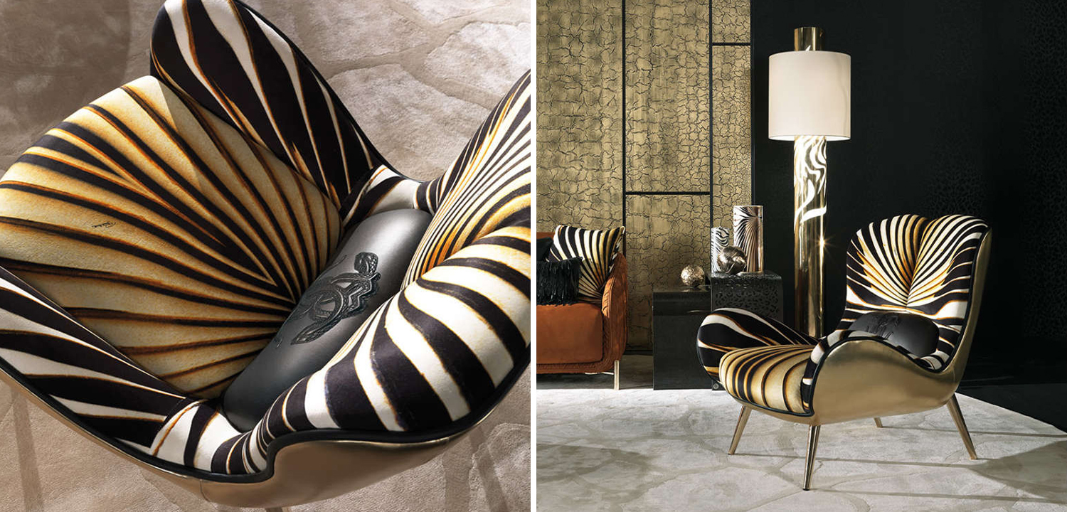 Дизайнерское Кресло Tifnit  Armchairs стиль Roberto Cavalli II - фото