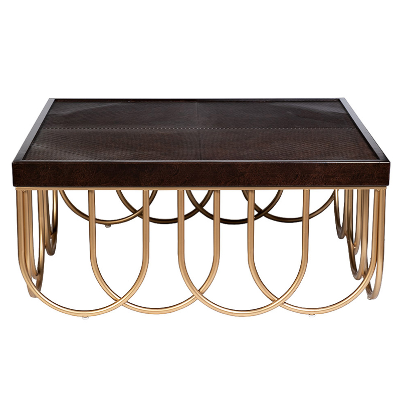 Кофейный стол Cassel Coffee Table Дерево Табак Золотой в Брянске | Loft Concept 